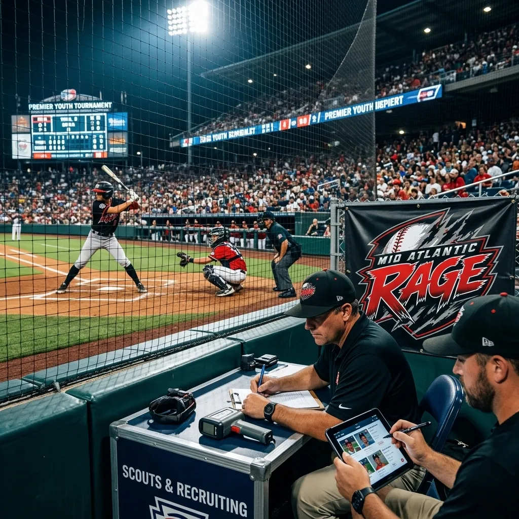 Mid Atlantic Rage travel tournament under stadium lights